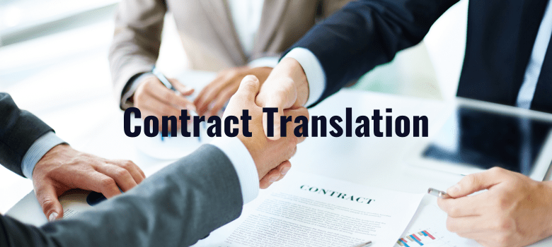 Contract translation of high quality by certified translators